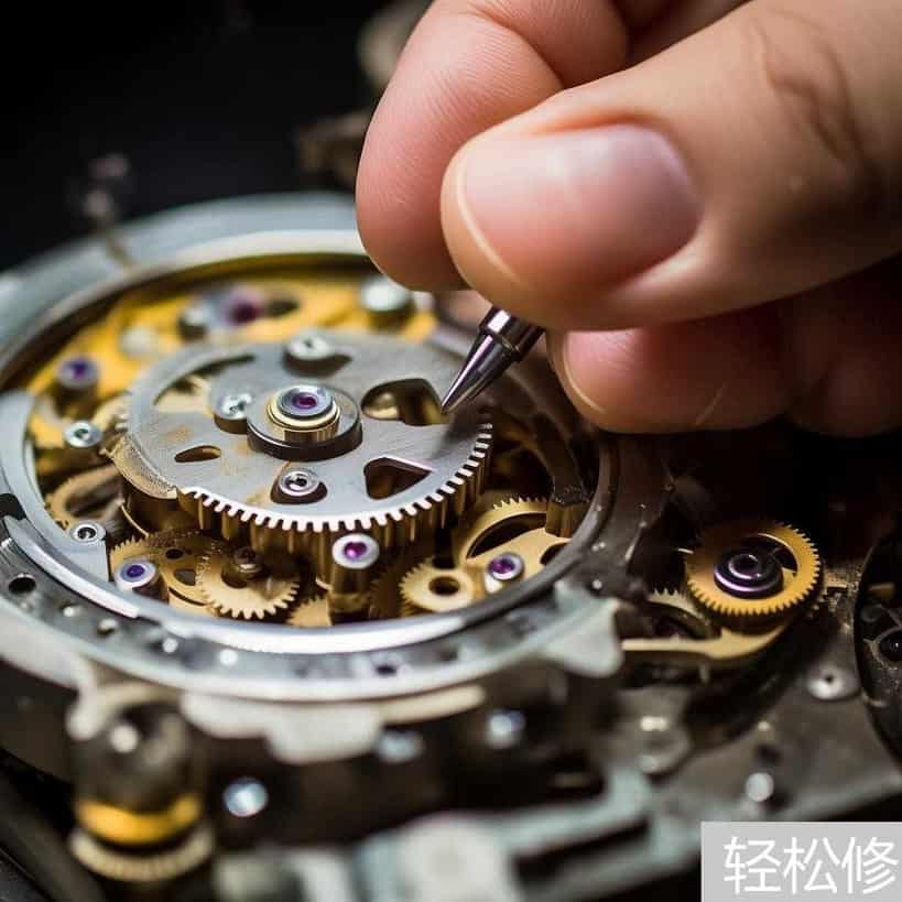 雷达皓星R表冠拧不动:螺纹卡灰与锁芯修复 雷达皓星R表冠拧不动:螺纹卡灰与锁芯修复